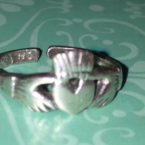 Silver Claddagh Toe Ring